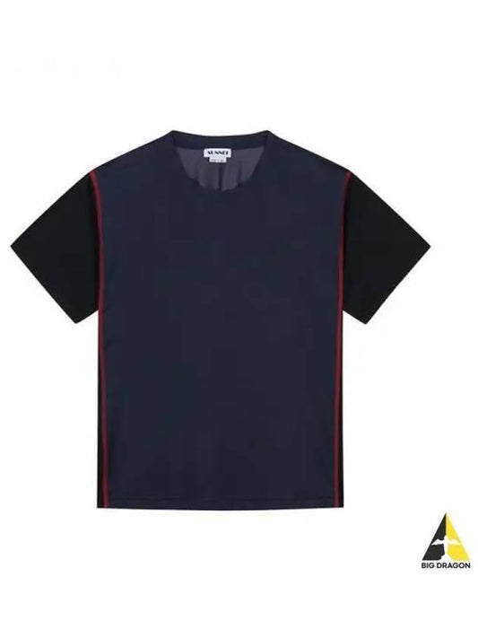Short sleeve t shirt navy MRTWMJER004 JER001 - SUNNEI - BALAAN 1