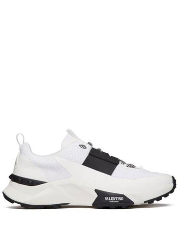 True Act Low-Top Sneakers White Black - VALENTINO - BALAAN 1