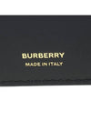 Monogram Motif Grainy Leather Folding Wallet Black - BURBERRY - BALAAN.