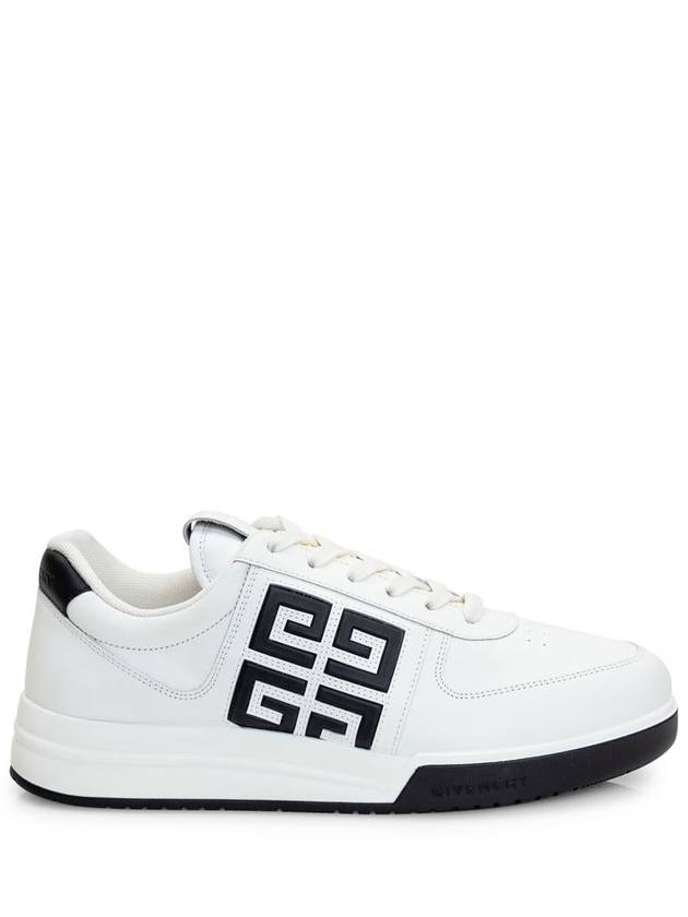 G4 Logo Calfskin Low-Top Sneakers Black White - GIVENCHY - BALAAN 2