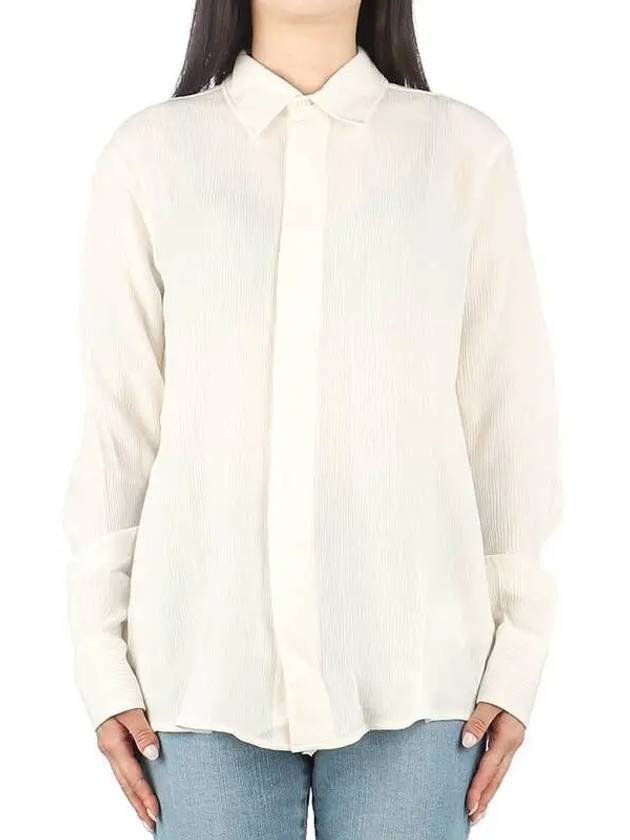 PARIS Women s Long Sleeve Shirt FSH081 SE0001 168 Ivory 270671 - AMI - BALAAN 1