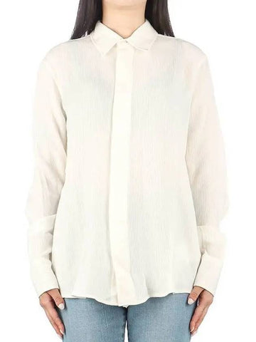 PARIS Women s Long Sleeve Shirt FSH081 SE0001 168 Ivory 270671 - AMI - BALAAN 1