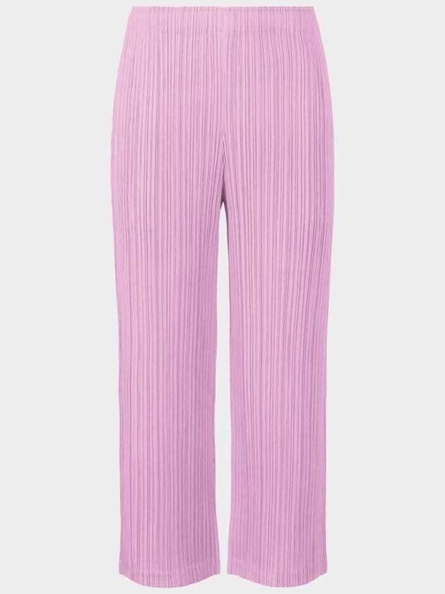 Pleated Straight Pants Pink - ISSEY MIYAKE - BALAAN 2