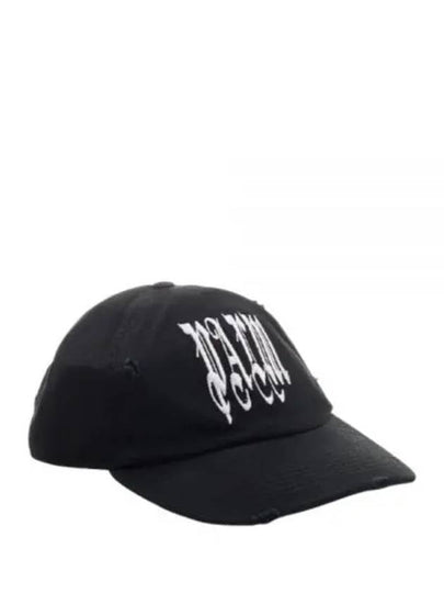 Gothic Logo Ball Cap Black - PALM ANGELS - BALAAN 2