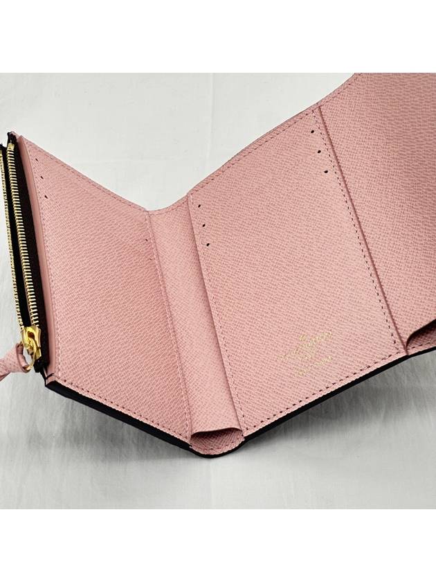 Victorine Monogram Half Half Wallet Rose Ballerine - LOUIS VUITTON - BALAAN 5