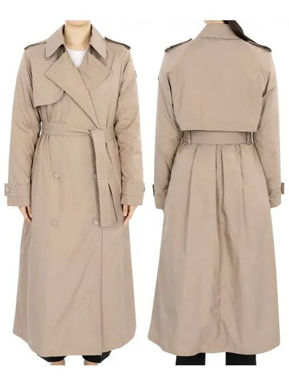 Women's Barbetane Down Trench Coat Camel Beige - MONCLER - BALAAN 2