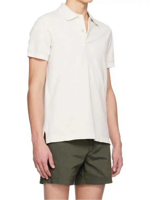 Men's Classic Tennis Short Sleeve Polo Shirt White - TOM FORD - BALAAN.