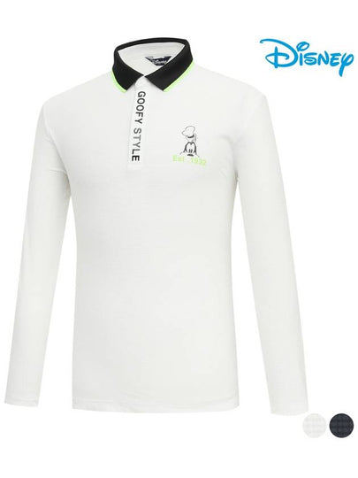 Disney collar color combination lettering point long-sleeved collar T-shirt DO1MTS002 - DISNEY GOLF - BALAAN 2