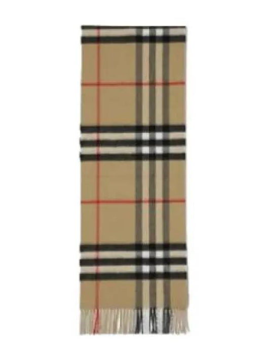 Giant Check Cashmere Muffler Archive Beige Shawl - BURBERRY - BALAAN 1