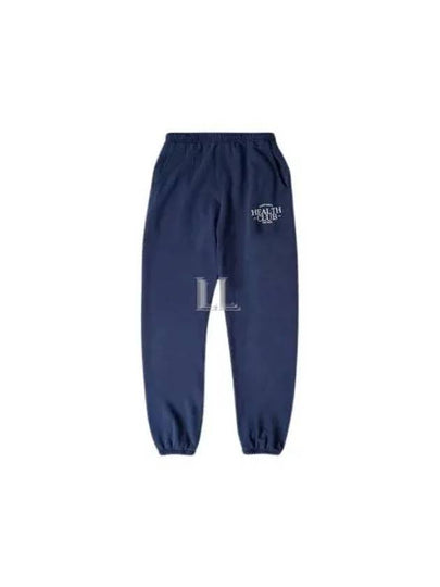 Health Club Print Cotton Track Pants Navy - SPORTY & RICH - BALAAN 2