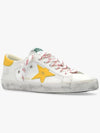 Superstar Leather Mesh Low Top Sneakers Yellow White - GOLDEN GOOSE - BALAAN 3