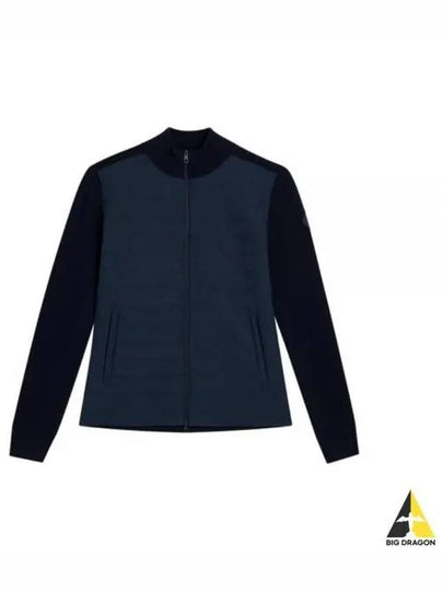 Wren Knit Hybrid Zip-Up Jacket Navy - J.LINDEBERG - BALAAN 2