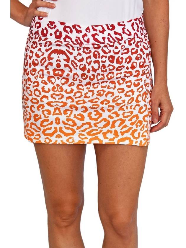 SS Women s Golf Amelie Print Skirt Leo Reflect Sunset - J.LINDEBERG - BALAAN 3