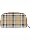 Medium Check Travel Pouch Bag Archive Beige - BURBERRY - BALAAN 5