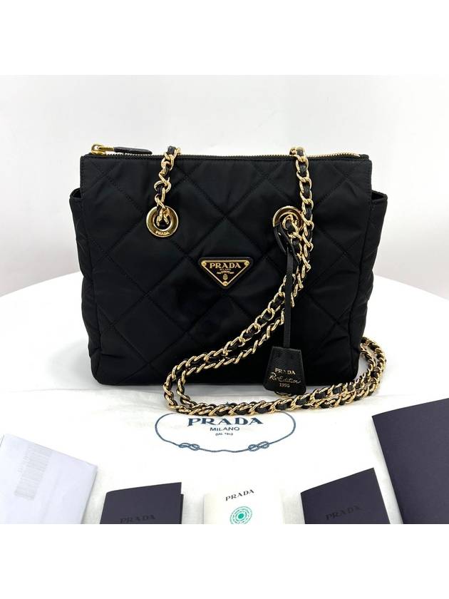 Re Nylon Edition Quilted Chain Shoulder Bag Tote 1BG468 - PRADA - BALAAN 3