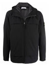 Wappen Patch Loft Soft Shell R Hooded Jacket Black - STONE ISLAND - BALAAN 2