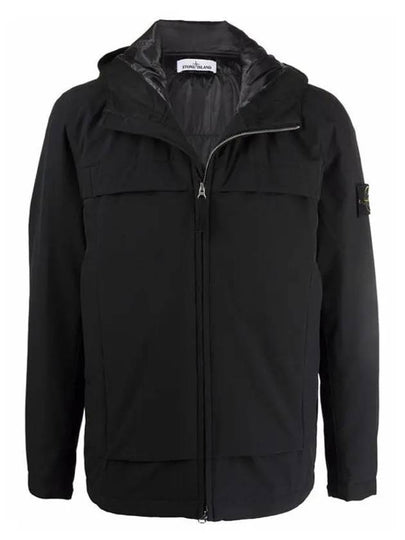 Wappen Patch Loft Soft Shell R Hooded Jacket Black - STONE ISLAND - BALAAN 2