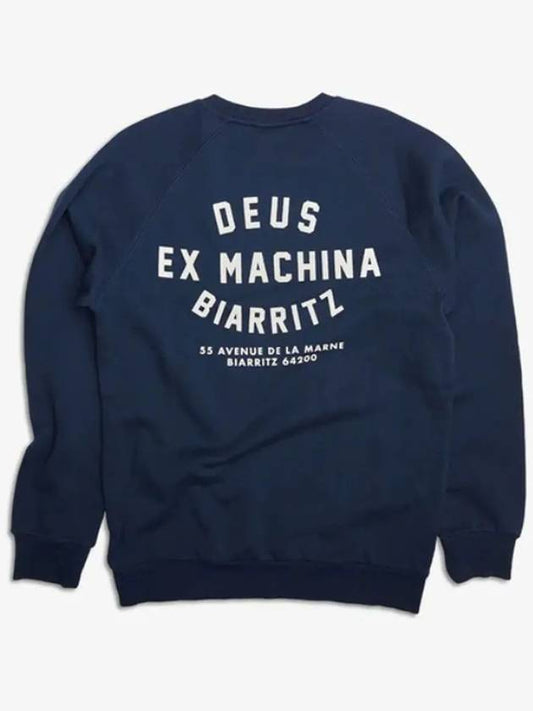 Deus brushed lining sweatshirt Biarritz Address Crew DMW48259F NVY - DEUS EX MACHINA - BALAAN 2