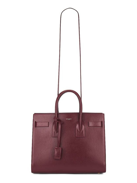 Sac De Jour Classic Small Tote Bag Red - SAINT LAURENT - BALAAN 1