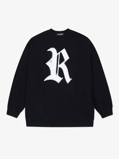 Logo Print Sweatshirt Black 231M167190040099 - RAF SIMONS - BALAAN 1