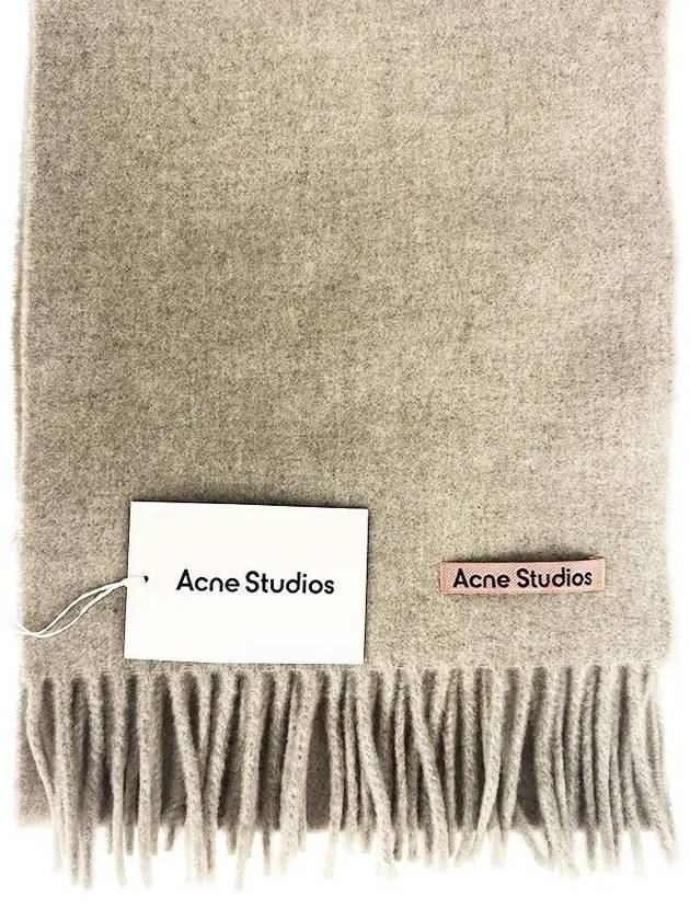 Wool Fringe Muffler Oatmeal Melange - ACNE STUDIOS - BALAAN 5