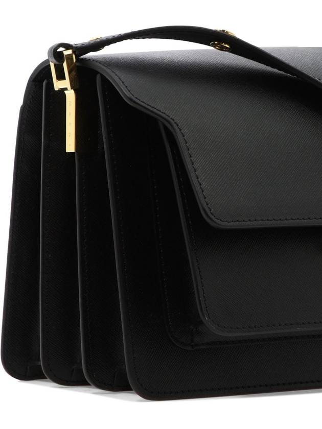 Saffiano Trunk Medium Shoulder Bag Black - MARNI - BALAAN 8