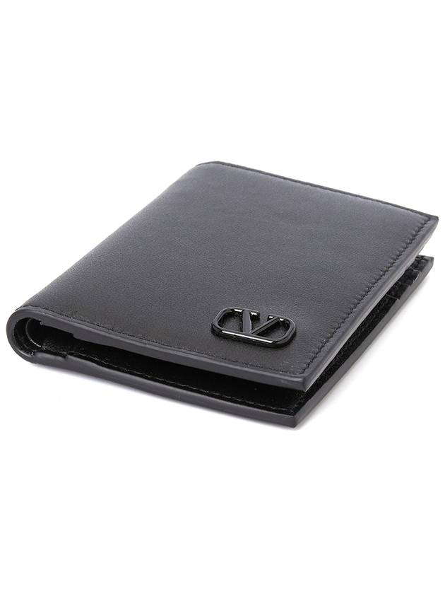 V logo signature men s card wallet P0713ZQU 0NO - VALENTINO - BALAAN 3