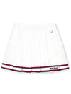 DOUBLE LINE PLEATS SKIRT Double line logo pleated skirt WHITE&RED - MONBIRDIE GOLF - BALAAN 2