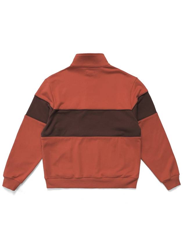 Health SeekersGolfers Color Block Half Zip Up Shirt ORANGE M3313LFS04ORG - MALBON GOLF - BALAAN 3