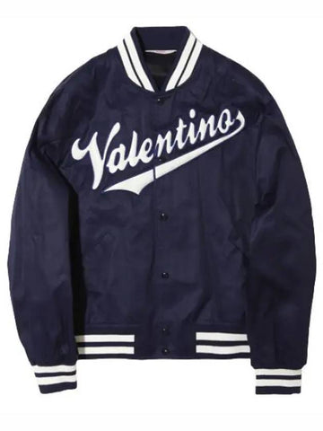 Embroidered Patch Decorated Cotton Bomber Jacket Men s Jumper - VALENTINO - BALAAN 1