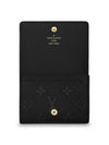 Monogram Embossed Leather Card Wallet Black - LOUIS VUITTON - BALAAN 5