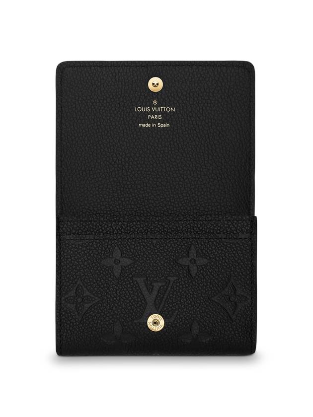 Monogram Embossed Leather Card Wallet Black - LOUIS VUITTON - BALAAN 5