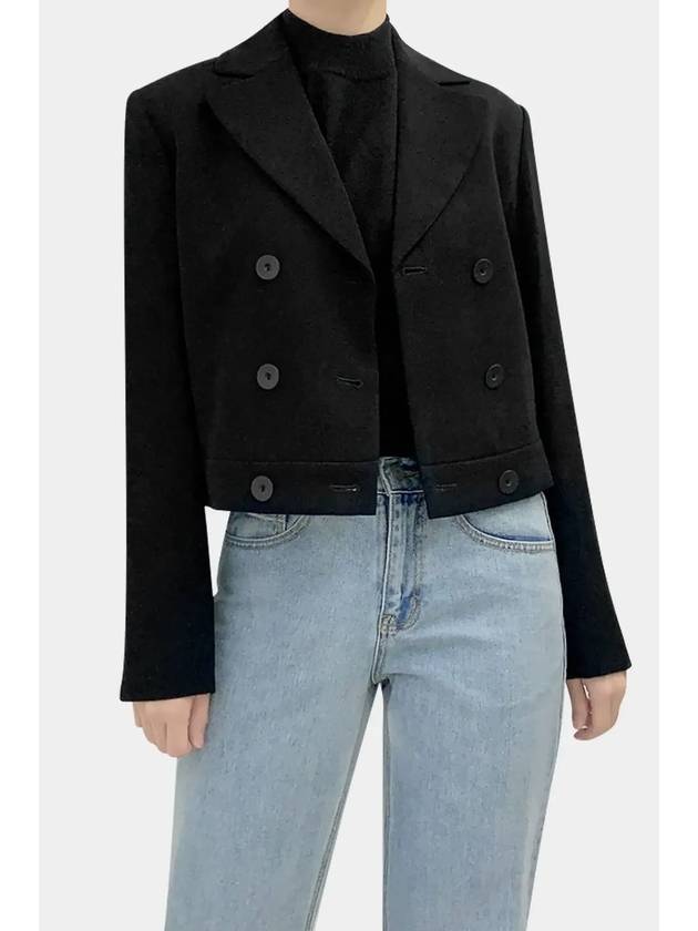 Women's Acciaio Caddy Crop Jacket Black - MAX MARA - BALAAN 9