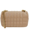 Lola Quilted Leather Mini Shoulder Bag Beige - BURBERRY - BALAAN 3