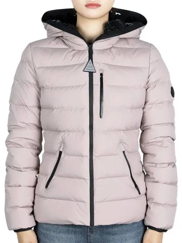 Women s HERBE down hood padded jacket dark pink 1A00072 53132 51T - MONCLER - BALAAN 1