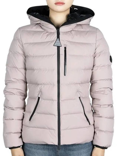 Women s HERBE down hood padded jacket dark pink 1A00072 53132 51T - MONCLER - BALAAN 2