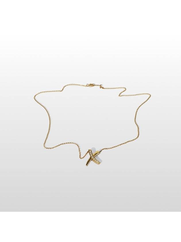 Tiffany Kiss diamond pendant Paloma Graffiti 18K gold necklace - TIFFANY & CO. - BALAAN 2