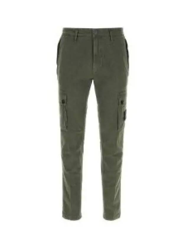 Compass Badge Cargo Straight Pants Green - STONE ISLAND - BALAAN 2