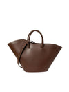 Women's Open Tulip Medium Tote Bag Chocolate - LITTLE LIFFNER - BALAAN 1