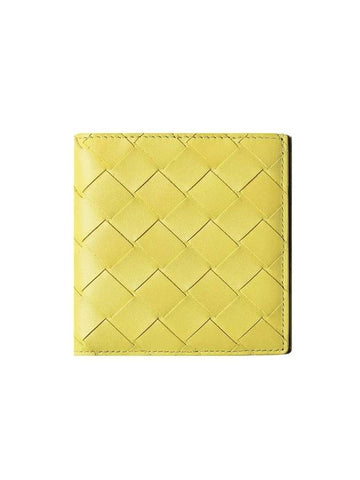 Intrecciato Half Wallet Yellow - BOTTEGA VENETA - BALAAN 1