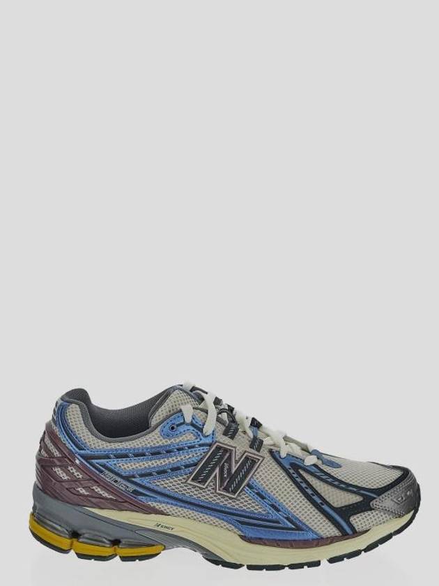 Mesh Rubber Metallic Low Top Sneakers Blue - NEW BALANCE - BALAAN 1