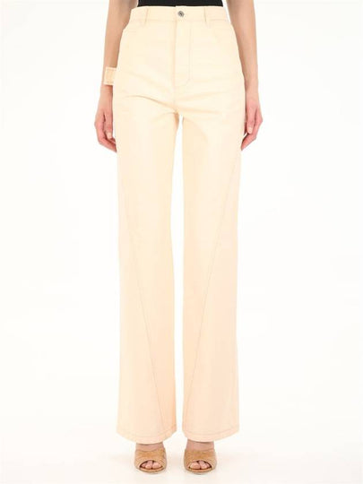 straight pants beige - BOTTEGA VENETA - BALAAN 2