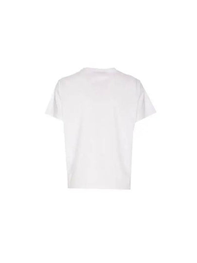 V logo cotton short sleeve t shirt MG23K8PA 0BO - VALENTINO - BALAAN 2