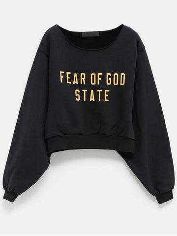 Cropped Fleece Crewneck - FEAR OF GOD ESSENTIALS - BALAAN 1