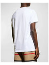 Embroidered Monogram Organic Cotton Short Sleeve T-Shirt White B0651081898 - BURBERRY - BALAAN 4