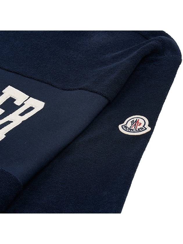 Embroidered Logo Sweatshirt Navy - MONCLER - BALAAN 4