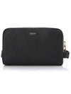 Men's Grain Leather Wash Pouch Bag Black - TOM FORD - BALAAN 2