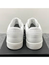 Downtown Triagle Logo Leather Low Top Sneakers White - PRADA - BALAAN 6