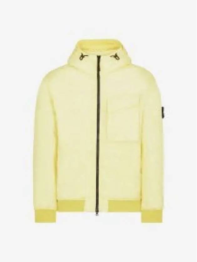 Wappen Patch Nylon Crinklips Hooded Jacket Yellow - STONE ISLAND - BALAAN 2