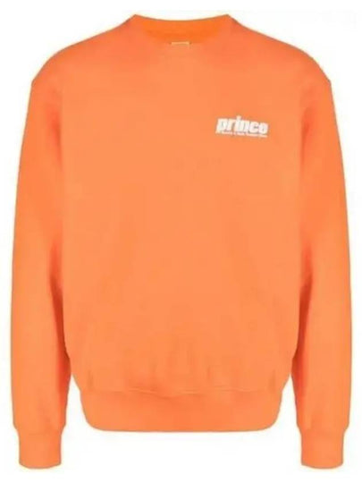 Prince Logo Print Cotton Sweatshirt Orange - SPORTY & RICH - BALAAN 2